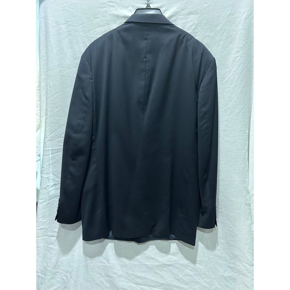 Stafford Mens 44L Black Wool Blend Blazer Sport Coat‎ Business Formal - Picture 5 of 5